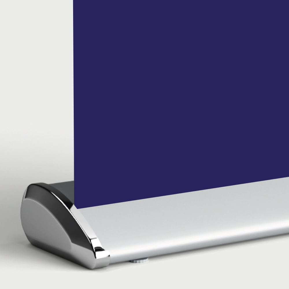 Clear PET roll up display film with high optical clarity