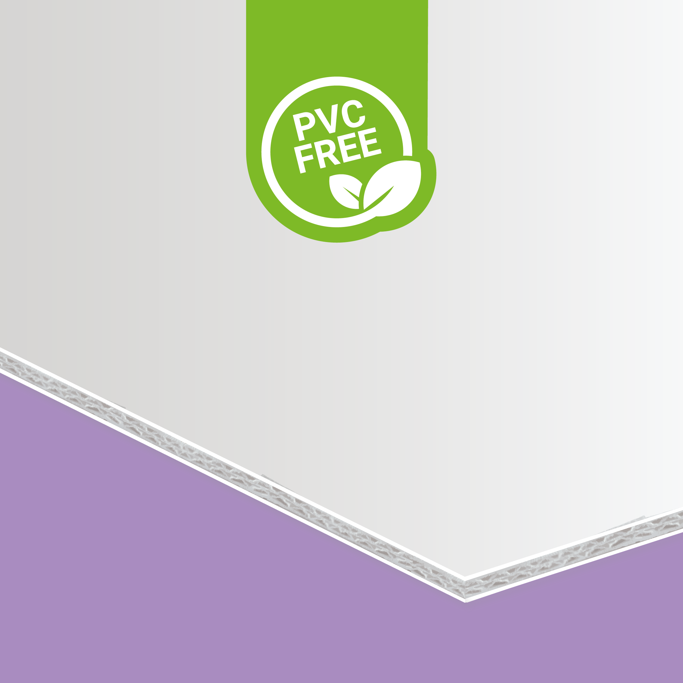 Printed Dispa board made from paper for sustainable signage and short-term displays