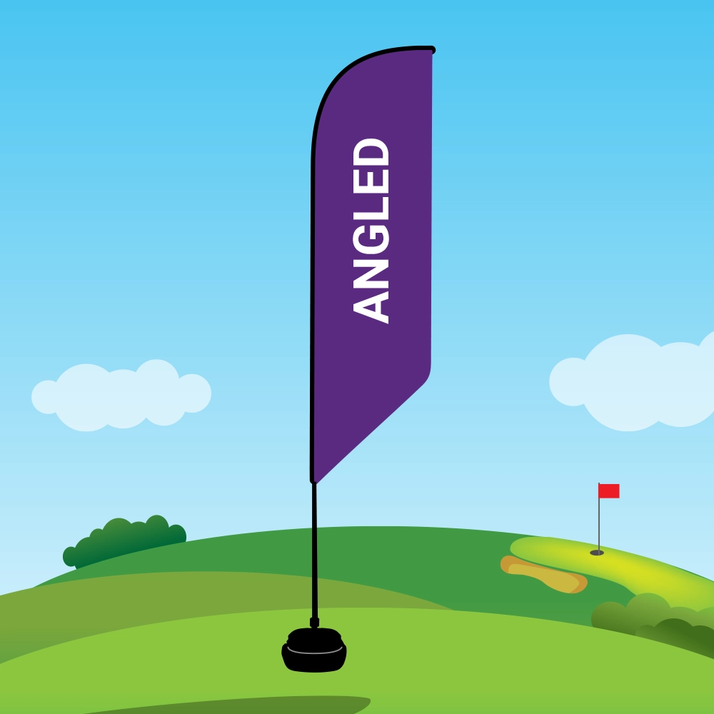 angled flag shape