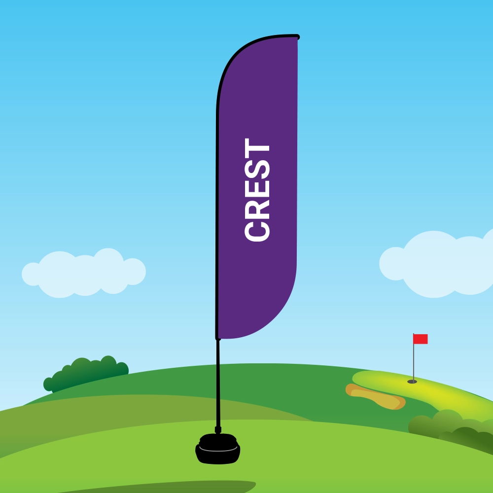 crest flag shape