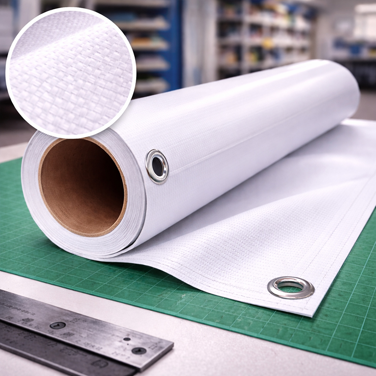 PVC-free banner printing for eco-friendly outdoor signage and sustainable branding displays