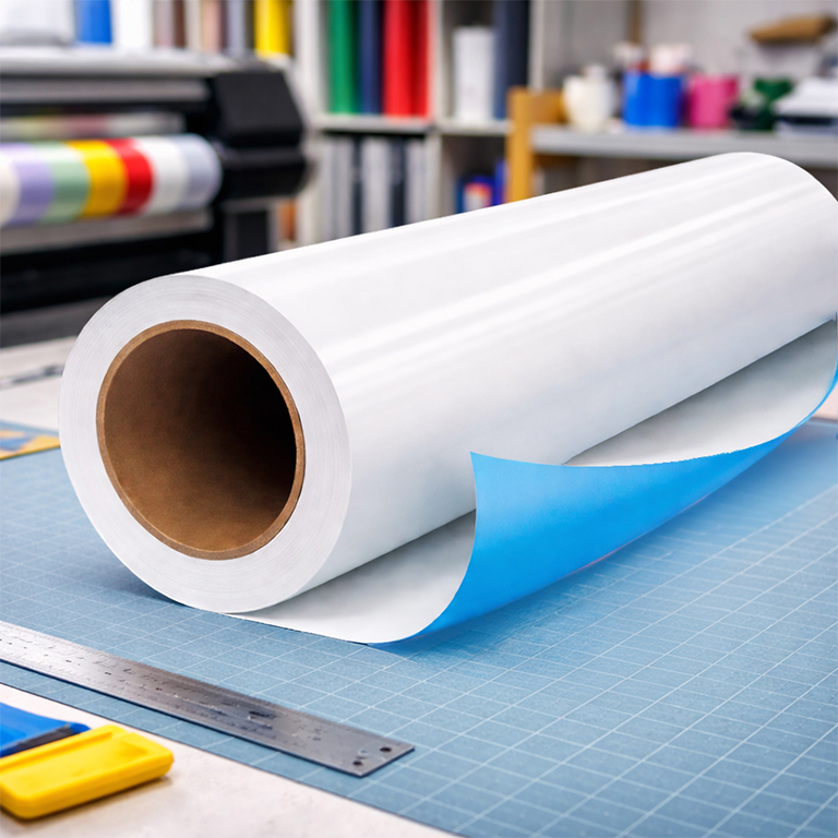 Blue backed poster printing for outdoor advertising, billboards, and high-opacity display graphics