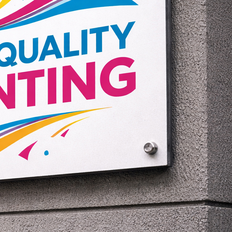 Dibond aluminium composite printing panel for durable indoor and outdoor signage displays