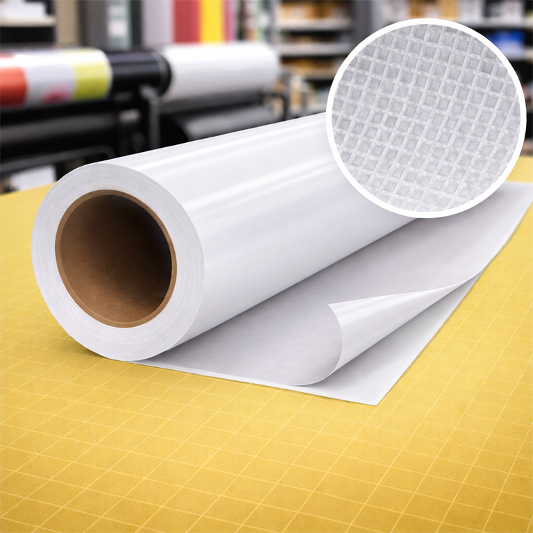Removable self adhesive vinyl printing for temporary wall graphics, signage, and display applications
