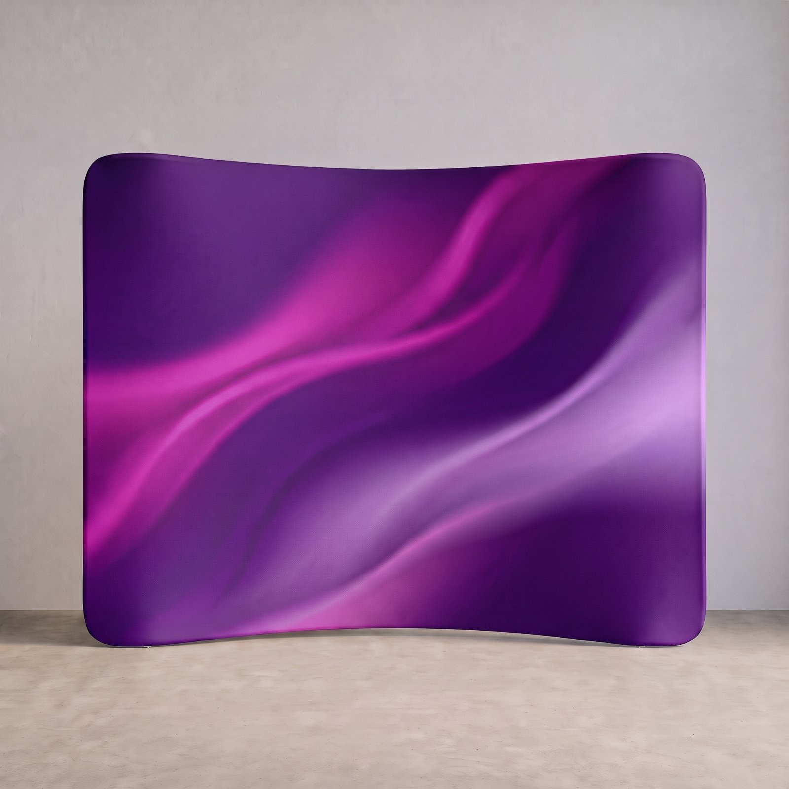 Fabric Tube Display- 120 | Curved tension fabric display, 2.5 m wide