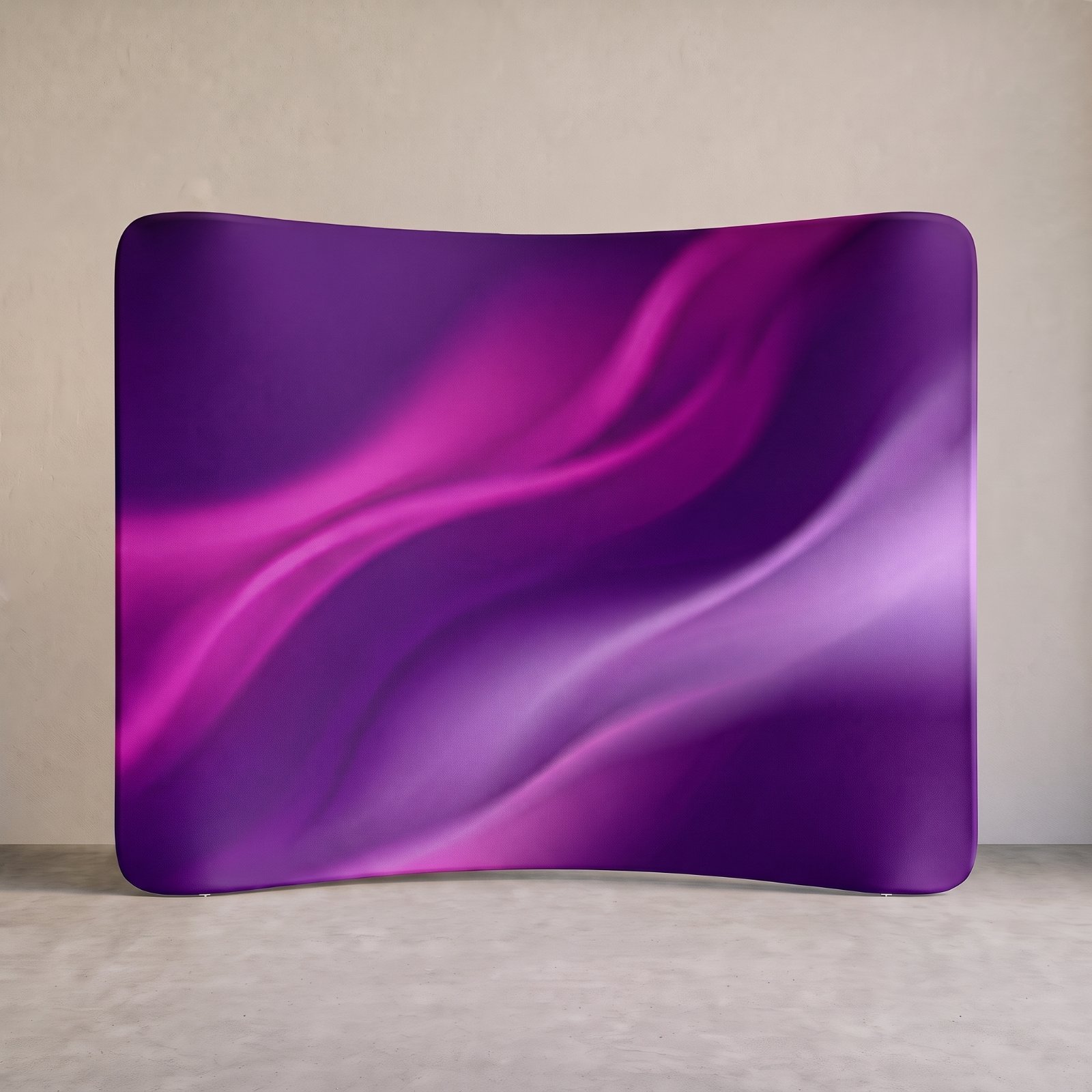 Fabric Tube Display- 121 | Curved tension fabric display, 4 m wide